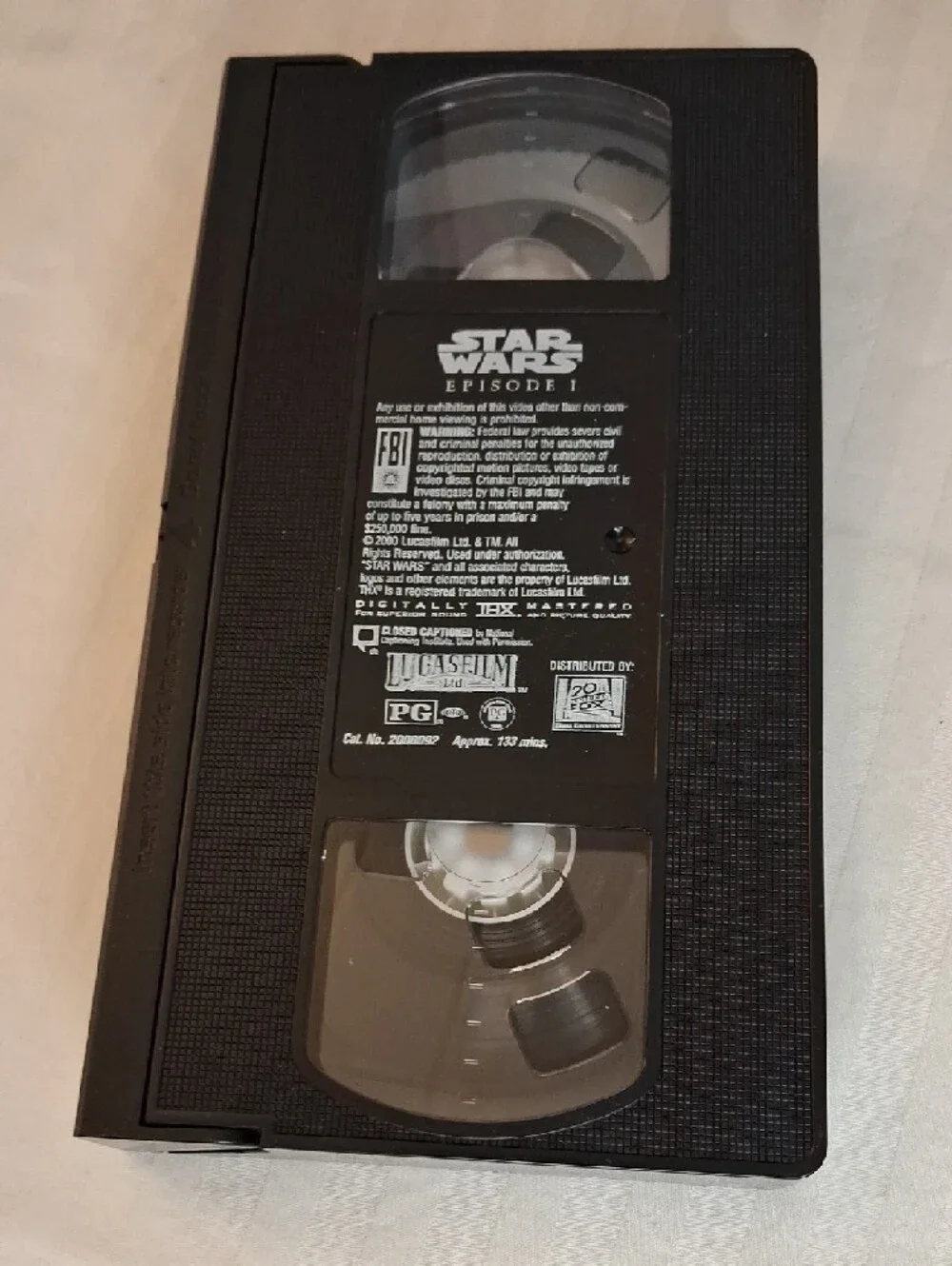 Star Wars: The Phantom Menace VHS Box - Black with Red/Gold Artwork